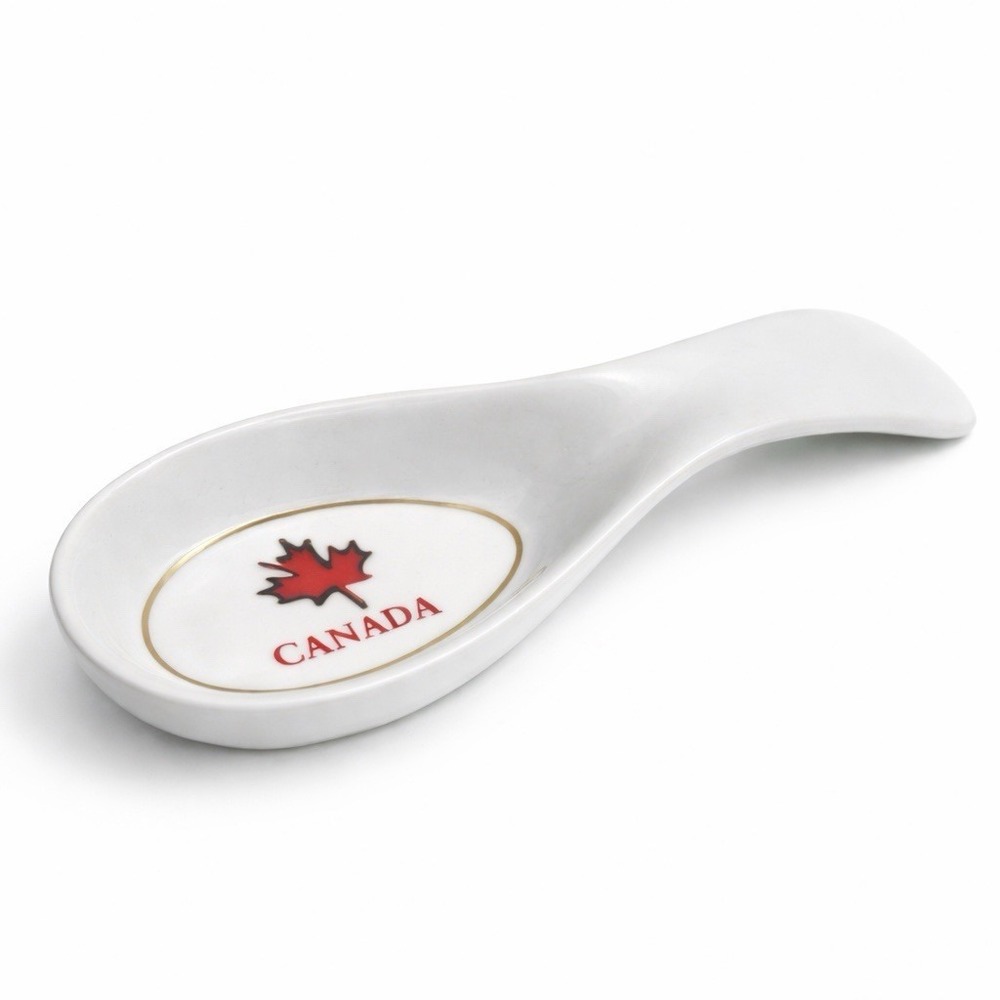Vintage Canadian Maple Leaf 8 Inch Spoon Rest Pre- Owned